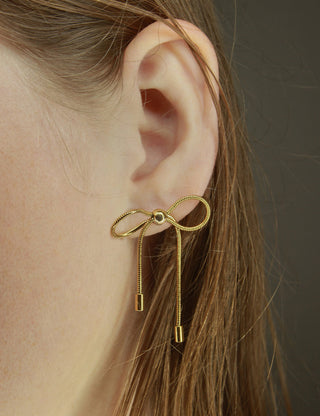 Bow Earrings Gold