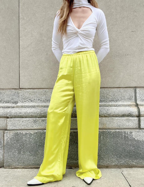 Zara yellow hotsell palazzo pants