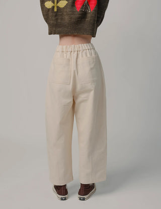 Natural Denim Woven Pants