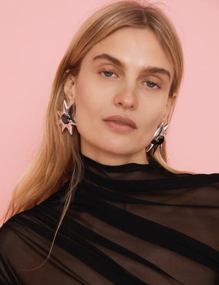 BLACK DIAMOND VALERIAN EARRING