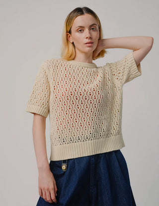 Natural Edie Sweater Tee