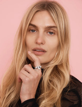 ZEBRA STRIPE FLORENCE RING