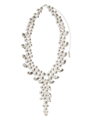 CRYSTAL CLEAR CHANDELIER NECKLACE