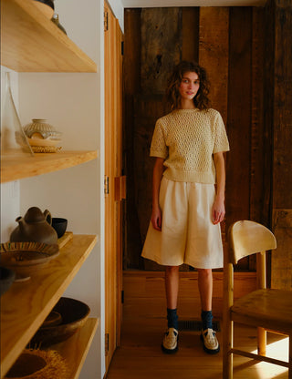 Natural Edie Sweater Tee