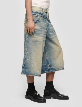 2In1 Denim Dirt Baggy Shorts
