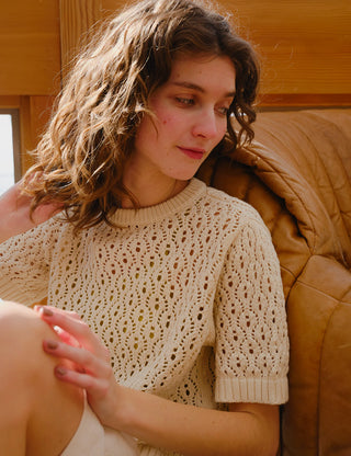 Natural Edie Sweater Tee