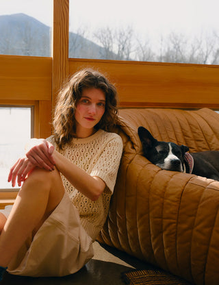 Natural Edie Sweater Tee