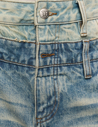 2In1 Denim Dirt Baggy Shorts