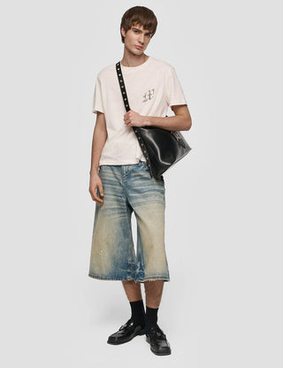 2In1 Denim Dirt Baggy Shorts