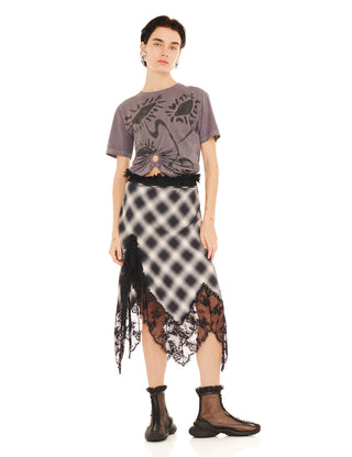CHARCOAL DAISIES RING TEE