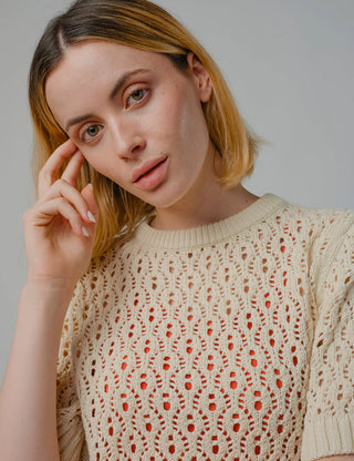 Natural Edie Sweater Tee