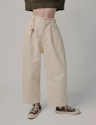 Natural Denim Woven Pants