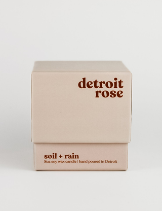 Detroit Rose Soil + Rain Candle