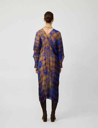 Sue Hand-Pleated Kaftan in Malik