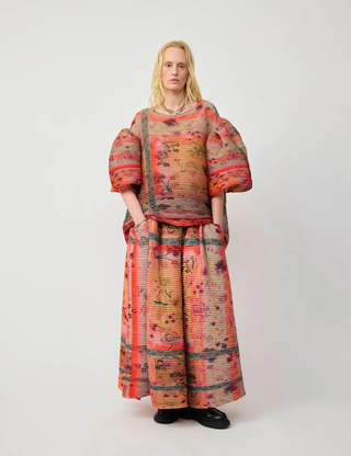 Kenza Hand-Pleated Skirt in Birte
