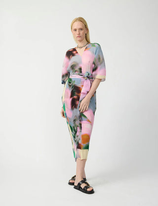 Stacy Handpleated Kaftan in Maris