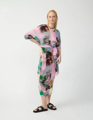 Stacy Handpleated Kaftan in Maris