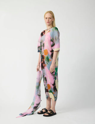 Stacy Handpleated Kaftan in Maris