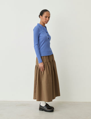 ALINE SKIRT MUD BROWN