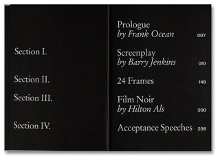 Moonlight Screenplay Book