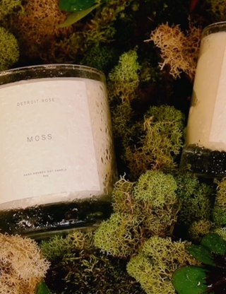 Detroit Rose Moss Candle