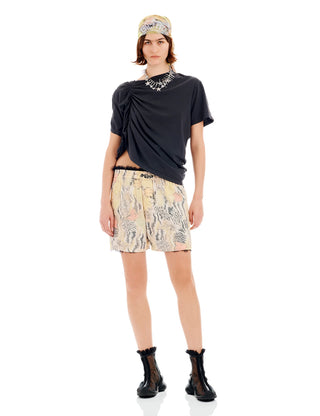 Washed Zebra Floral Odeon Boxer