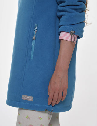 Lamb Fleece Dress Blue