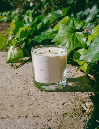 Detroit Rose Soil + Rain Candle