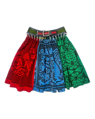CHAD FOLKLORIC KNEE CARABINER SKIRT