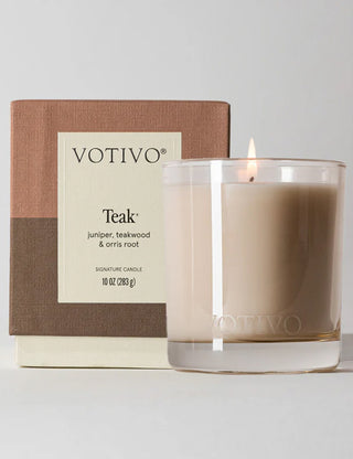 Teak Candle