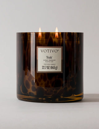 Teak Tortoise Candle