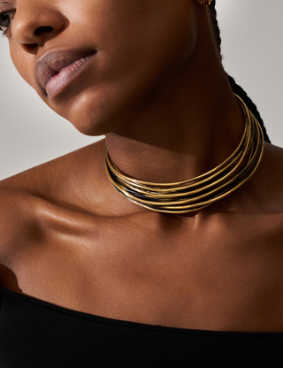 Orbit Choker Gold
