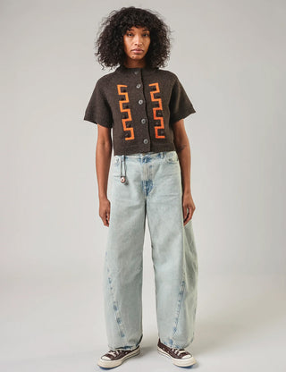 Walnut Key Cardigan Tee
