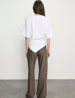 Supima Structured Jersey Asymmetrical Tee