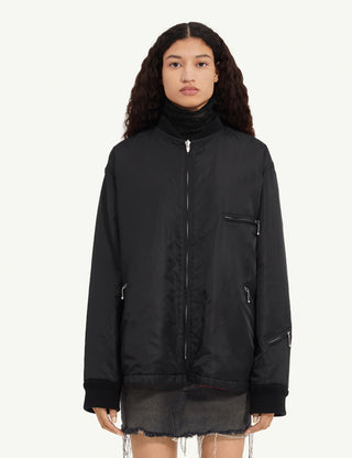 Quilted Bomber Jacket