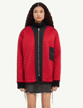 Quilted Bomber Jacket