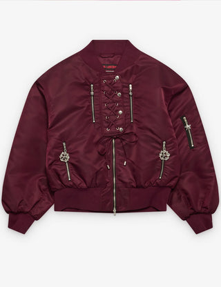 Toss Burgundy Bomber Jacket