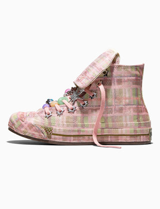 COLLINA STRADA X CONVERSE CHUCK 70 HI IN MELLOW ROSE/FIR/SPINACH