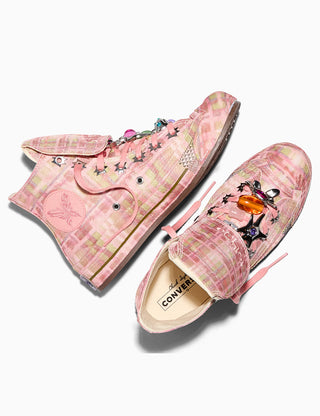 COLLINA STRADA X CONVERSE CHUCK 70 HI IN MELLOW ROSE/FIR/SPINACH