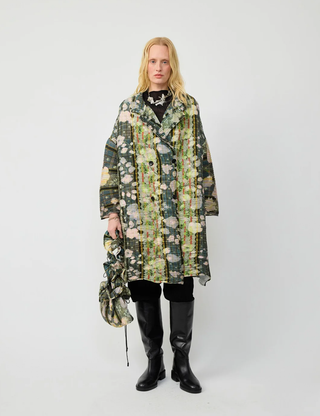 Johan Hand-Pleated Coat in Bruno