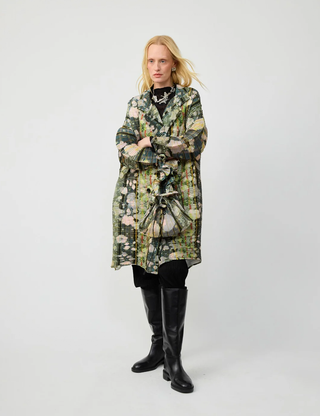 Johan Hand-Pleated Coat in Bruno