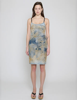 Dune Wash Denim Corset Dress