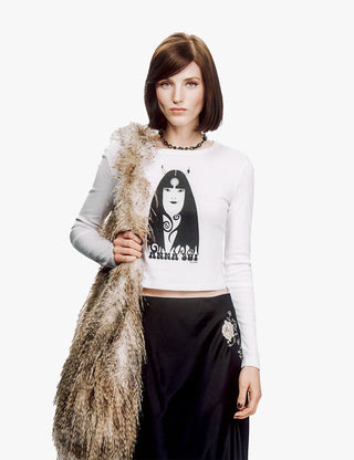 LYNX FAUX FUR CLUTCH