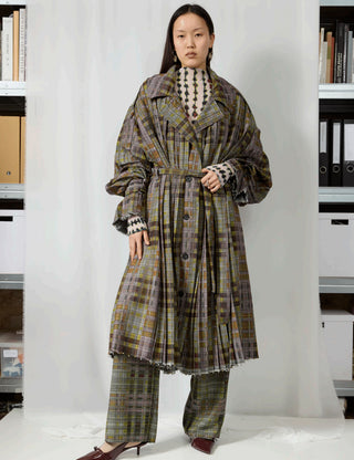 Emil Pleated Coat Radomir