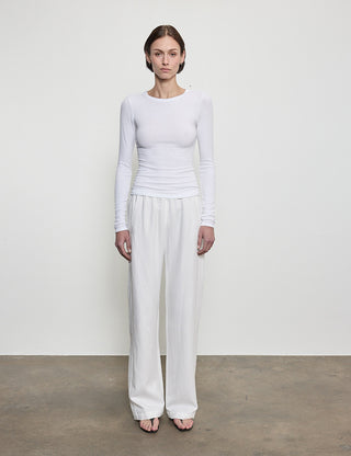 FLUID SILK RIB ESSENTIAL CREW