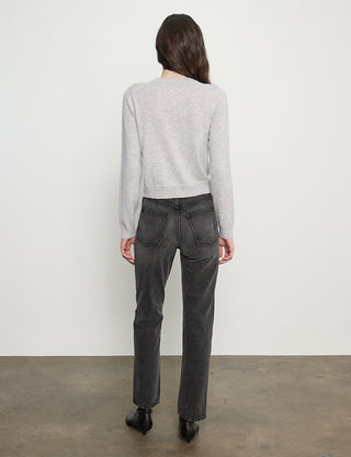 CASHMERE SHRUNKEN CARDIGIAN