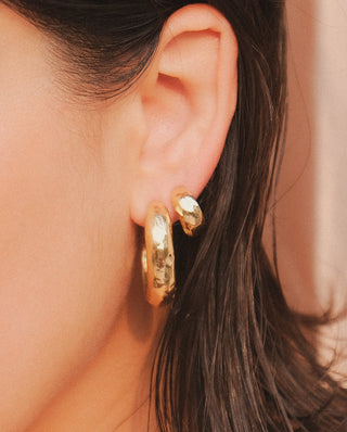 Abrazo Earrings Brass (Three Sizes)