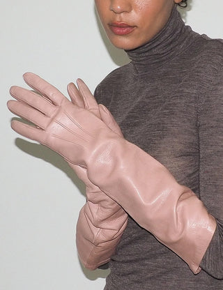 Gauntlet Gloves Petal Pink