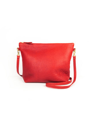 Leather Hobo Bag Tomato