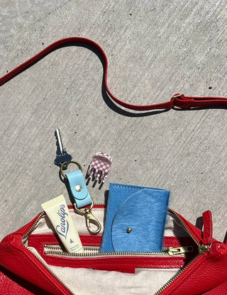 Leather Hobo Bag Tomato